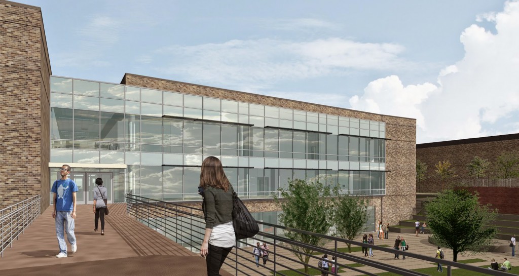 The Steinhauer, Rogan and Black Building is under construction behind the Wood Campus Center on the Vol State Gallatin campus. 