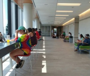 Picture taken in the new SRB Building Second Floor